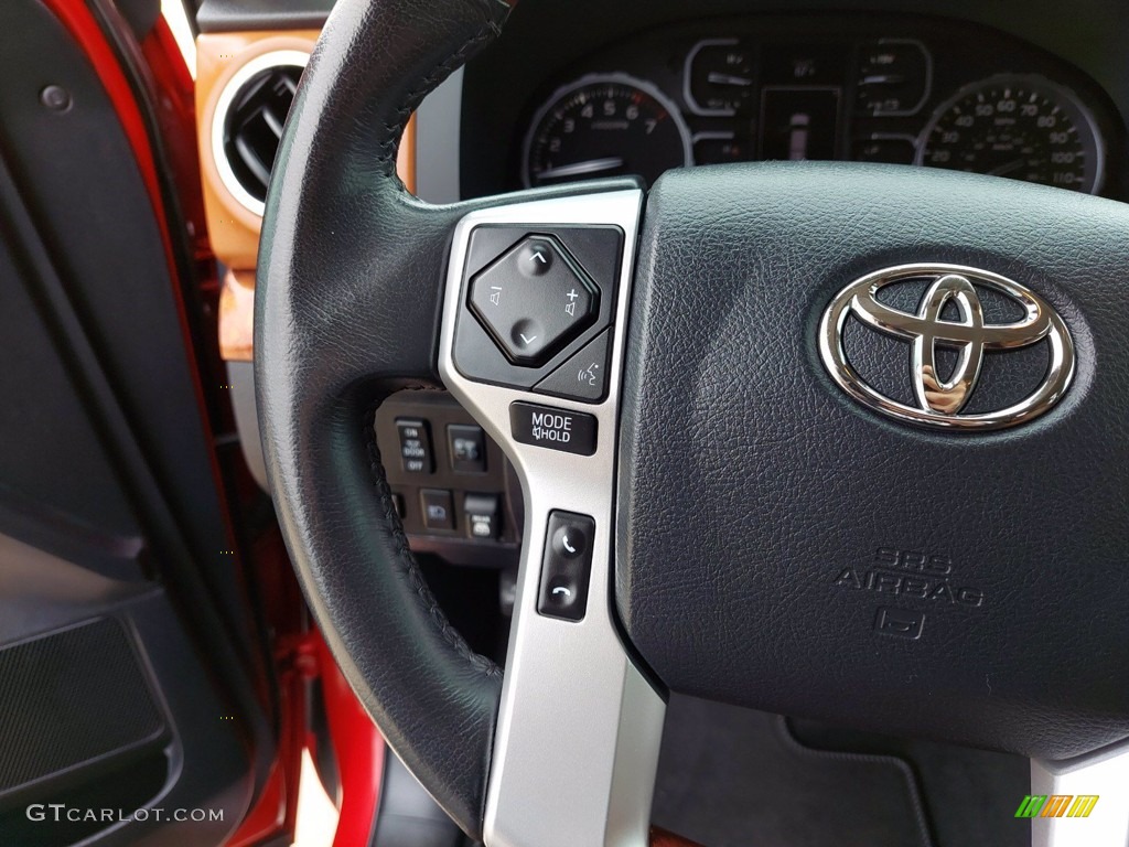 2019 Toyota Tundra 1794 Edition CrewMax 4x4 1794 Edition Premium Brown Steering Wheel Photo #141950010