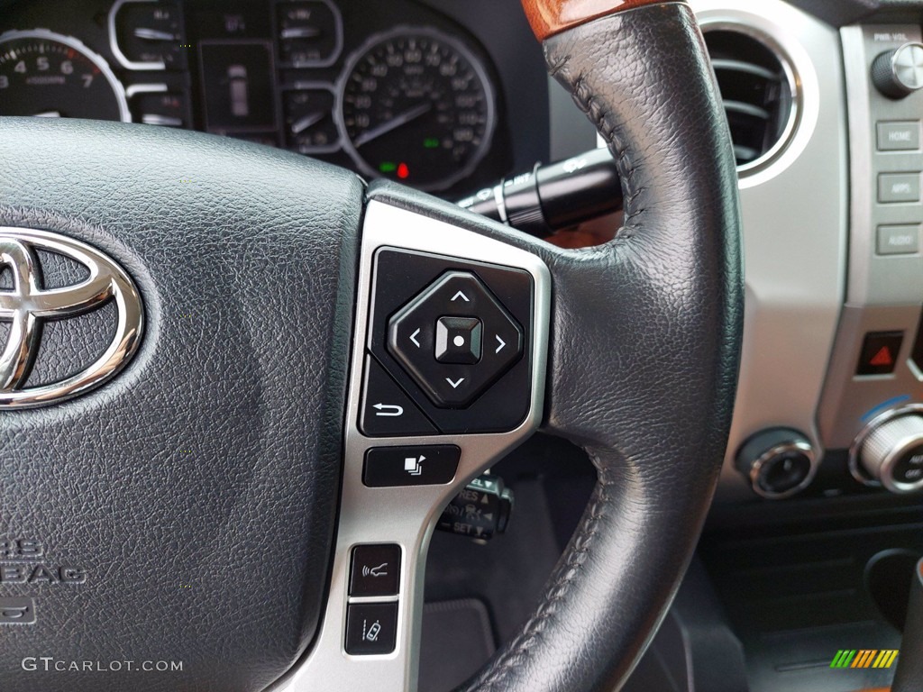 2019 Toyota Tundra 1794 Edition CrewMax 4x4 1794 Edition Premium Brown Steering Wheel Photo #141950013