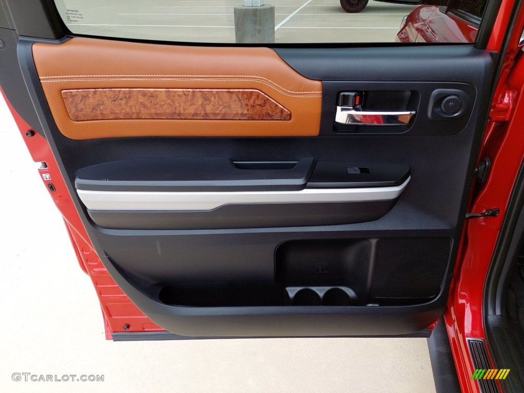 2019 Toyota Tundra 1794 Edition CrewMax 4x4 1794 Edition Premium Brown Door Panel Photo #141950031