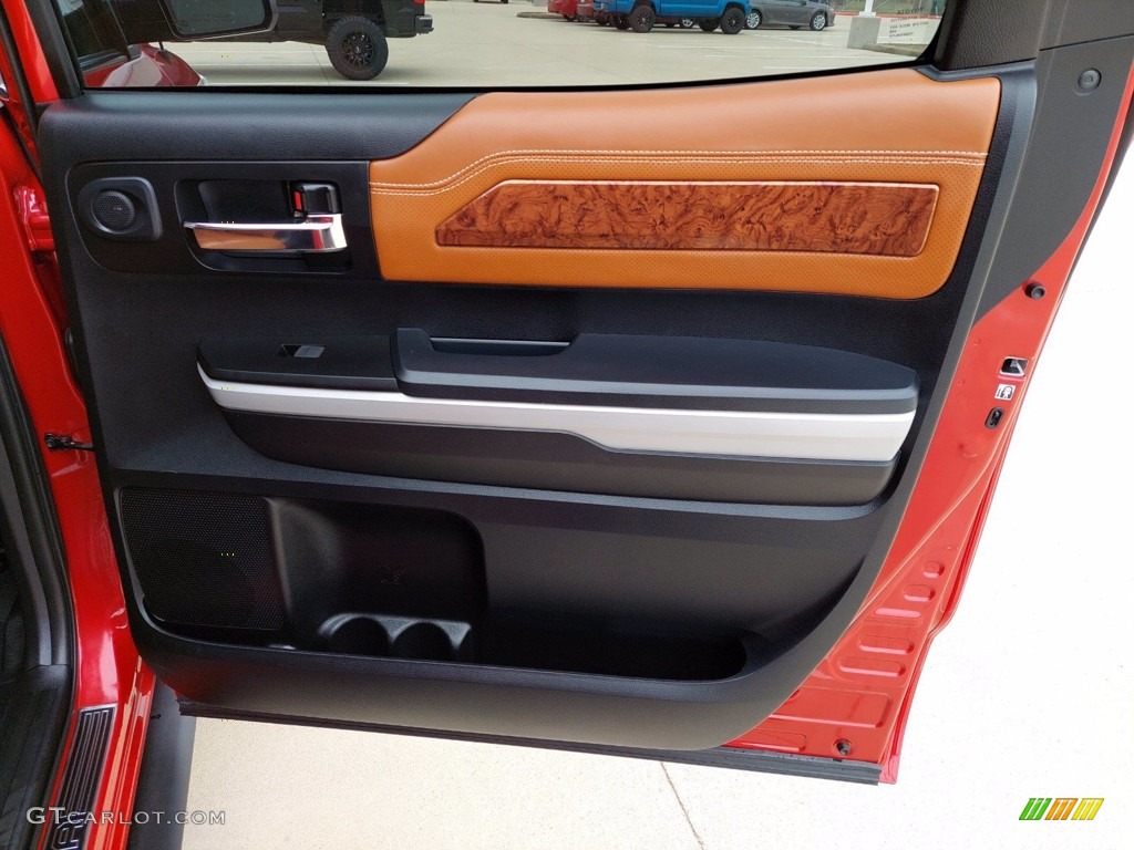 2019 Toyota Tundra 1794 Edition CrewMax 4x4 1794 Edition Premium Brown Door Panel Photo #141950037