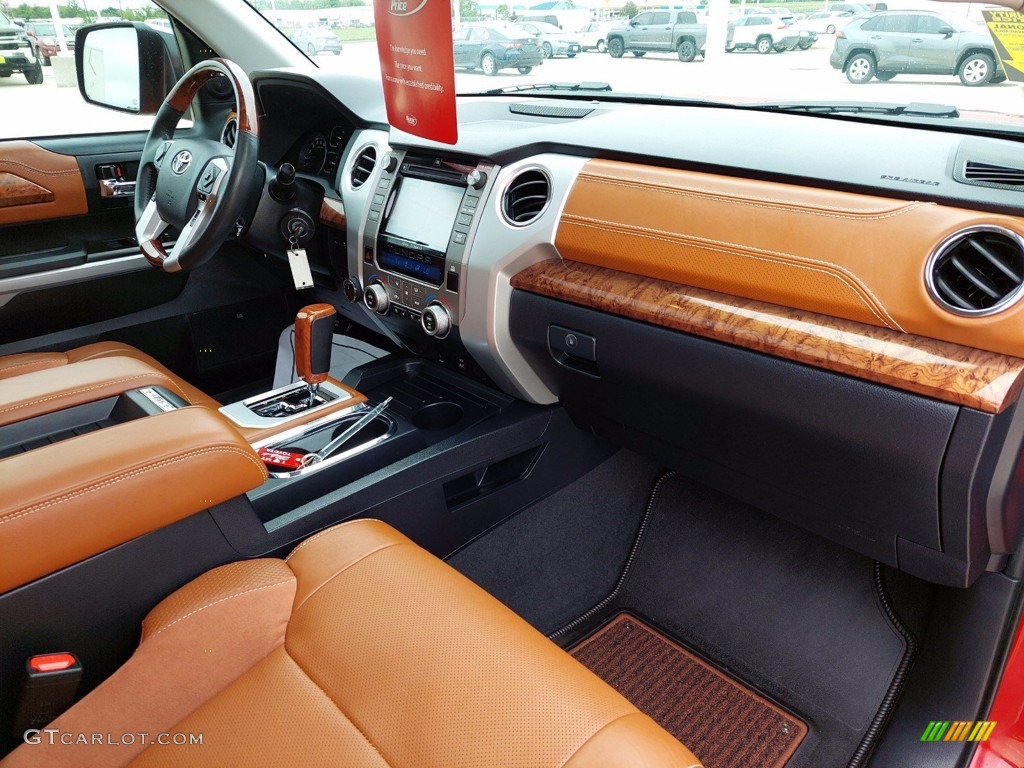 2019 Toyota Tundra 1794 Edition CrewMax 4x4 1794 Edition Premium Brown Dashboard Photo #141950049