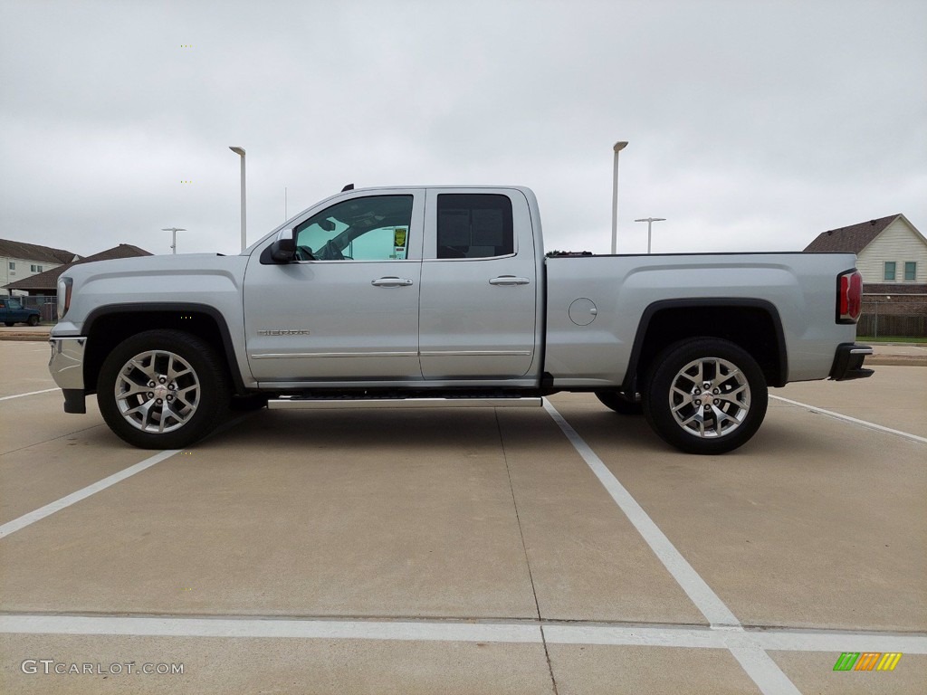 Quicksilver Metallic 2017 GMC Sierra 1500 SLT Double Cab Exterior Photo #141950337