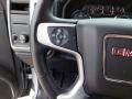 Jet Black 2017 GMC Sierra 1500 SLT Double Cab Steering Wheel