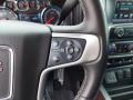 Jet Black 2017 GMC Sierra 1500 SLT Double Cab Steering Wheel