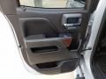 Jet Black 2017 GMC Sierra 1500 SLT Double Cab Door Panel