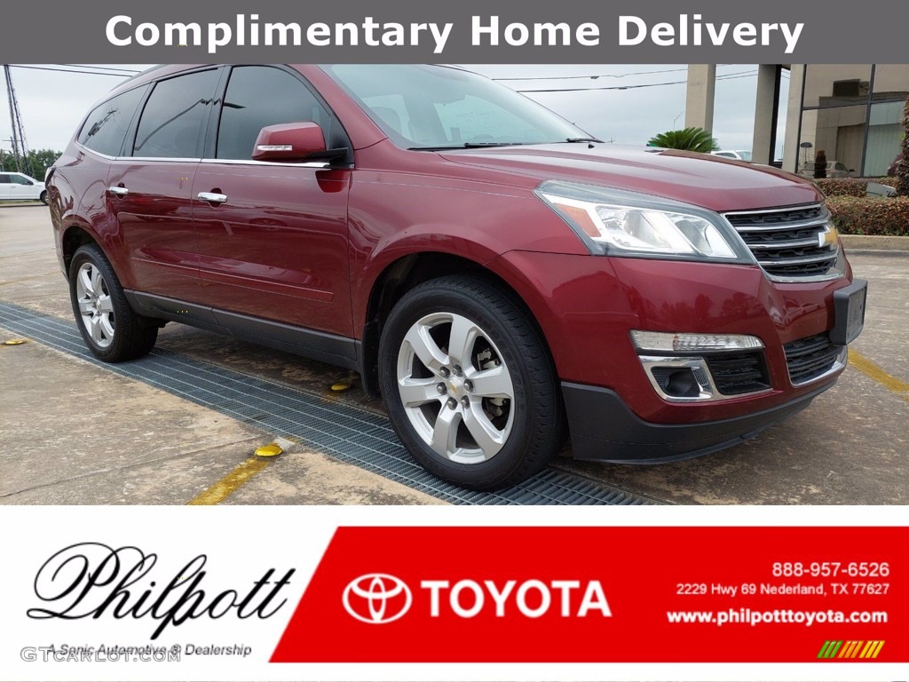 2017 Traverse LT - Siren Red Tintcoat / Ebony photo #1