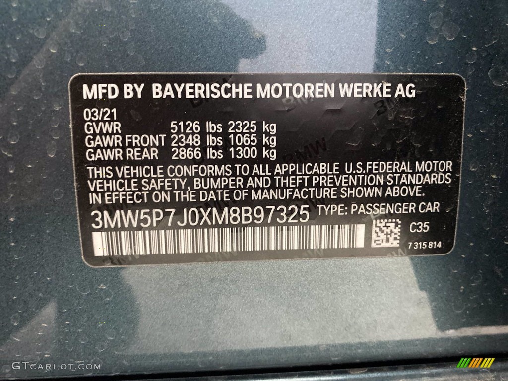 2021 BMW 3 Series 330e Sedan Color Code Photos