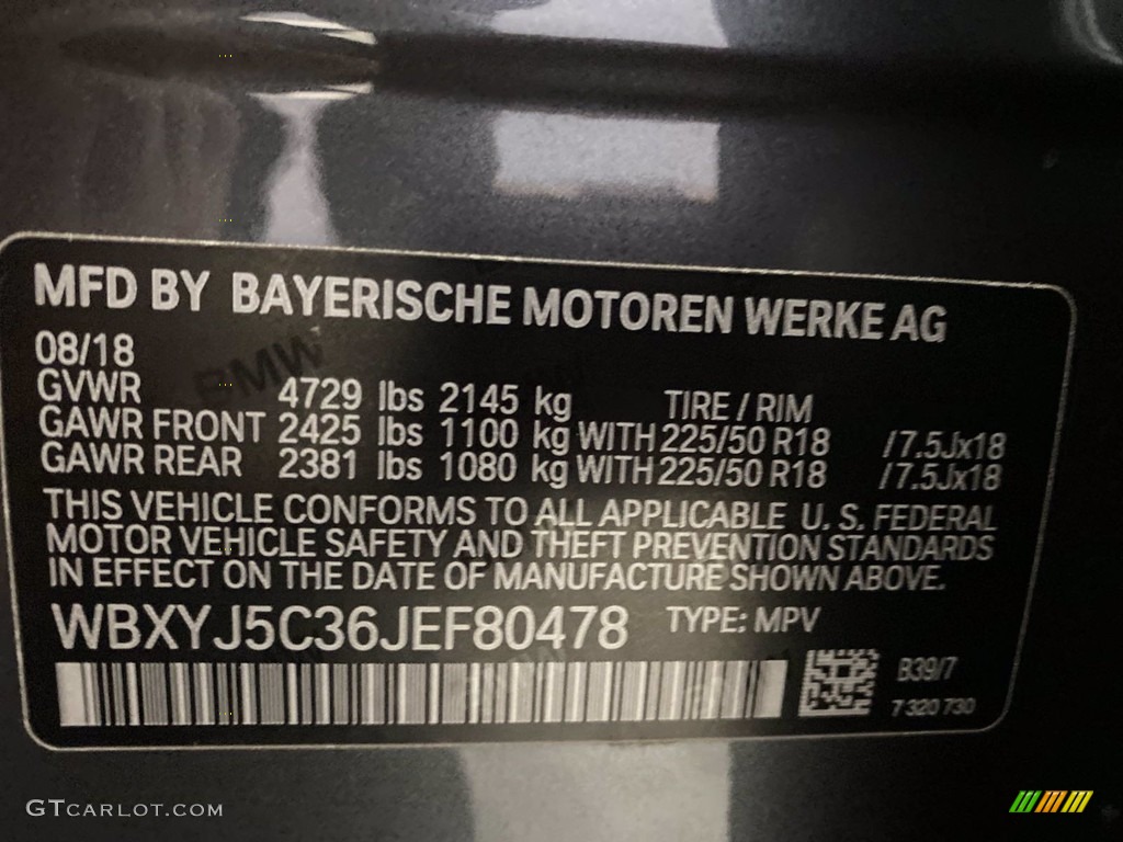 2018 X2 xDrive28i - Mineral Grey Metallic / Black photo #36