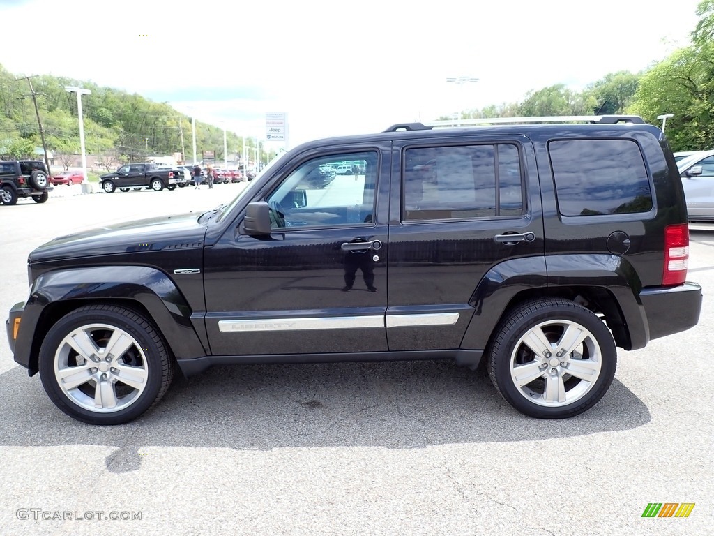 2012 Liberty Jet 4x4 - Brilliant Black Crystal Pearl / Dark Slate Gray photo #2
