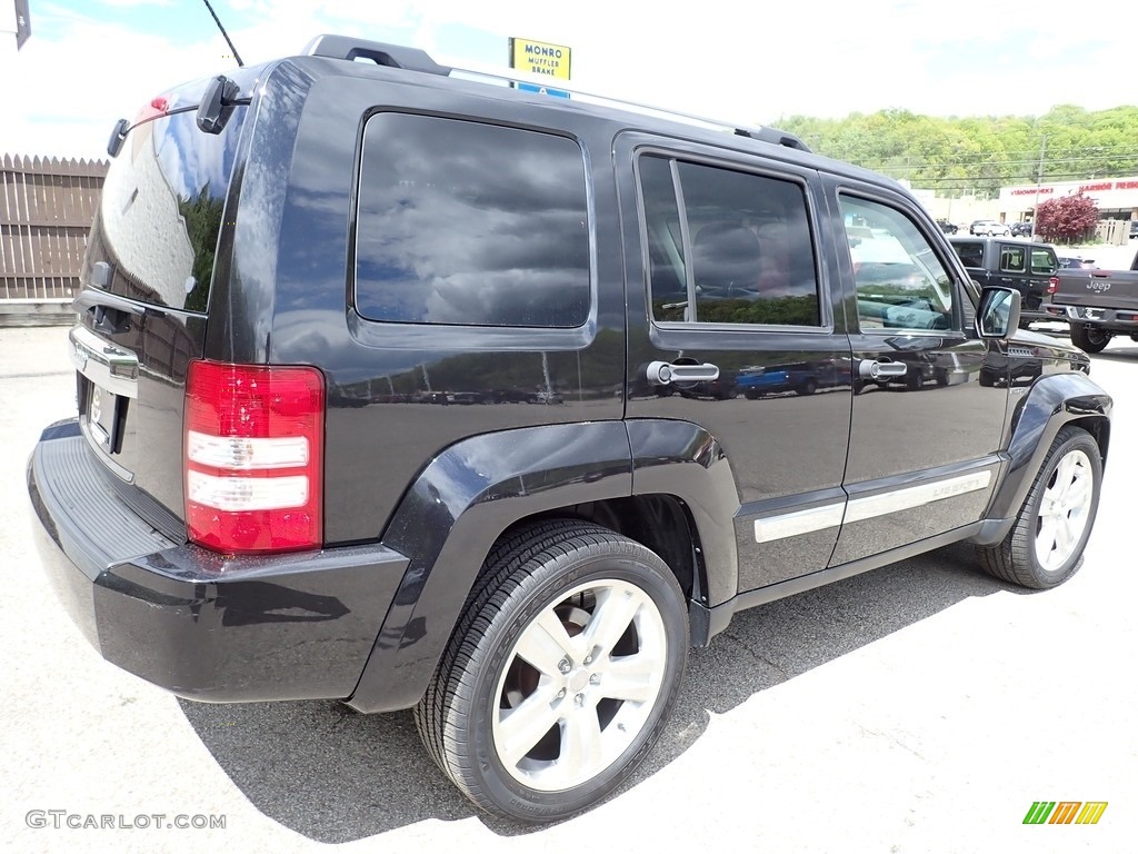 2012 Liberty Jet 4x4 - Brilliant Black Crystal Pearl / Dark Slate Gray photo #6