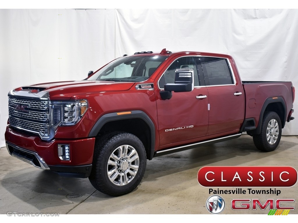 2021 Sierra 2500HD Denali Crew Cab 4WD - Cayenne Red Tintcoat / Jet Black photo #1