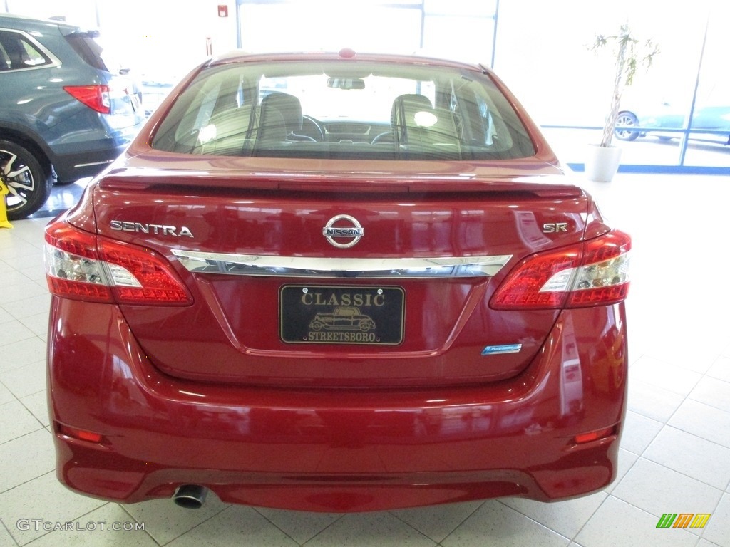 2013 Sentra SR - Red Brick / Charcoal photo #8