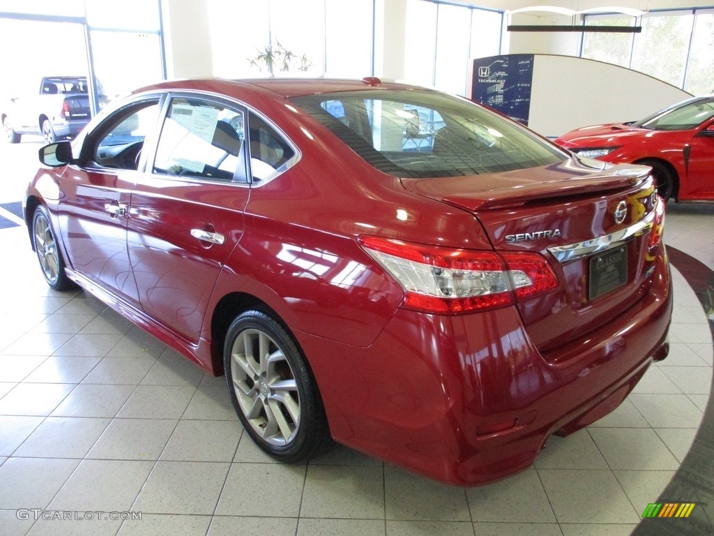 2013 Sentra SR - Red Brick / Charcoal photo #9