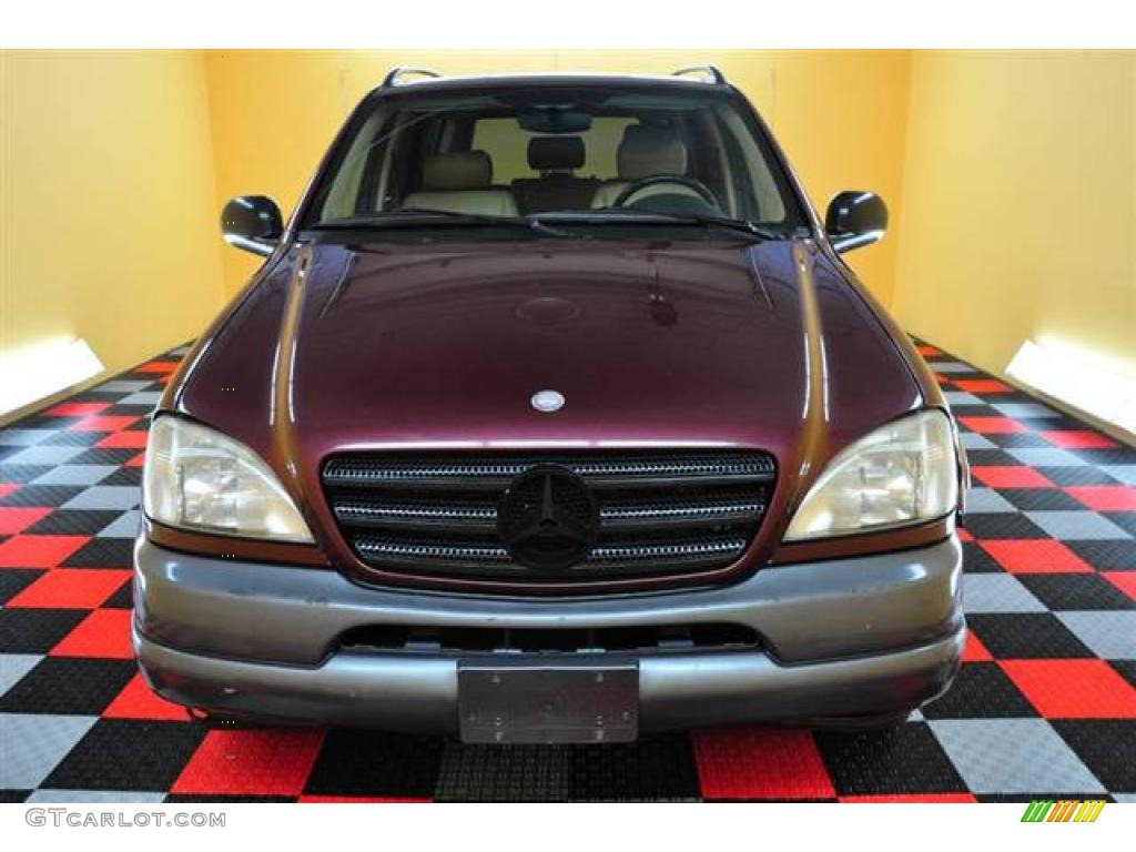 1998 ML 320 4Matic - Ruby Metallic / Sand photo #2