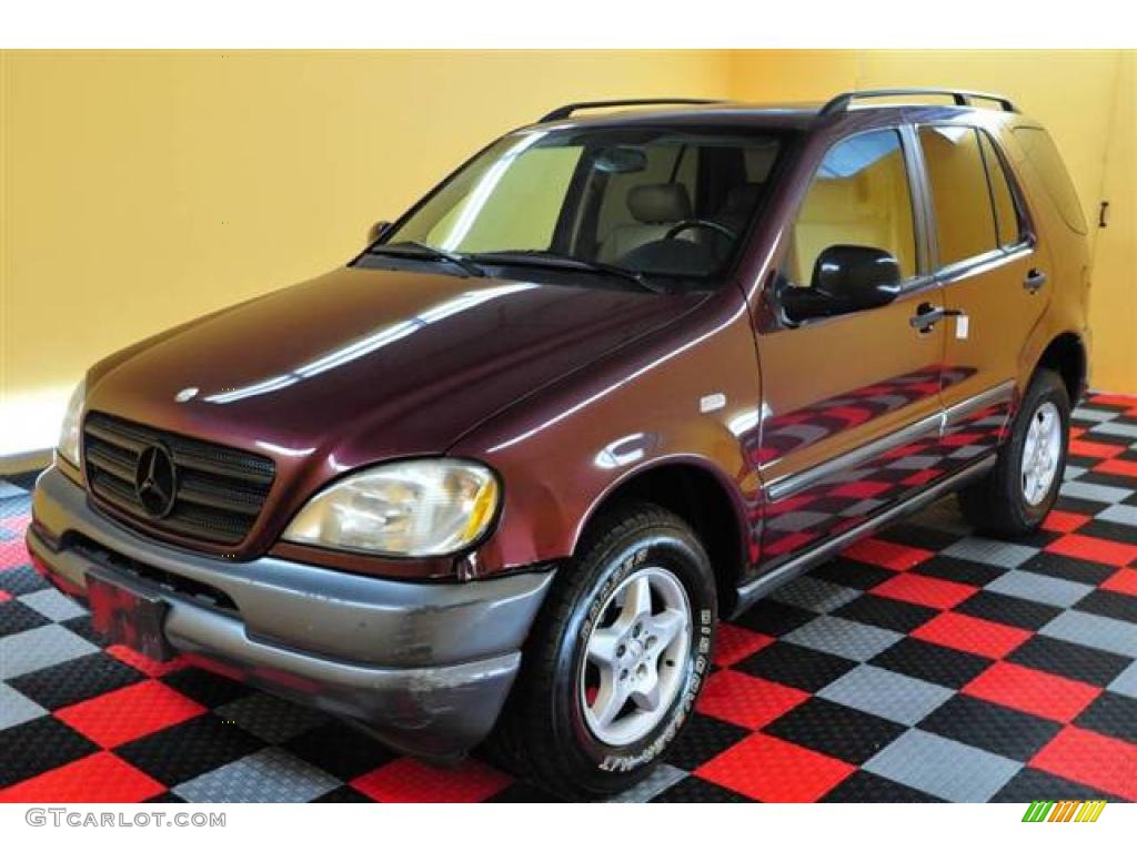 1998 ML 320 4Matic - Ruby Metallic / Sand photo #3