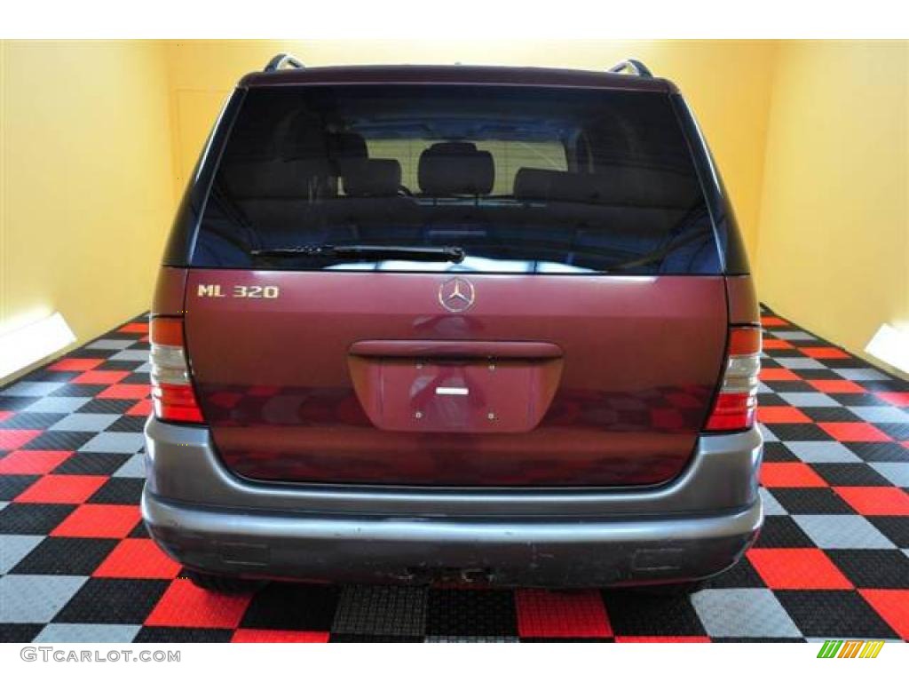 1998 ML 320 4Matic - Ruby Metallic / Sand photo #5