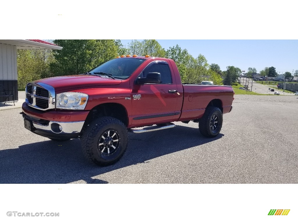 Inferno Red Crystal Pearl 2008 Dodge Ram 2500 SLT Regular Cab 4x4 Exterior Photo #141954972