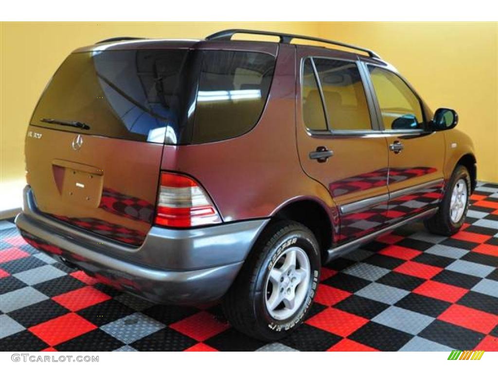 1998 ML 320 4Matic - Ruby Metallic / Sand photo #6
