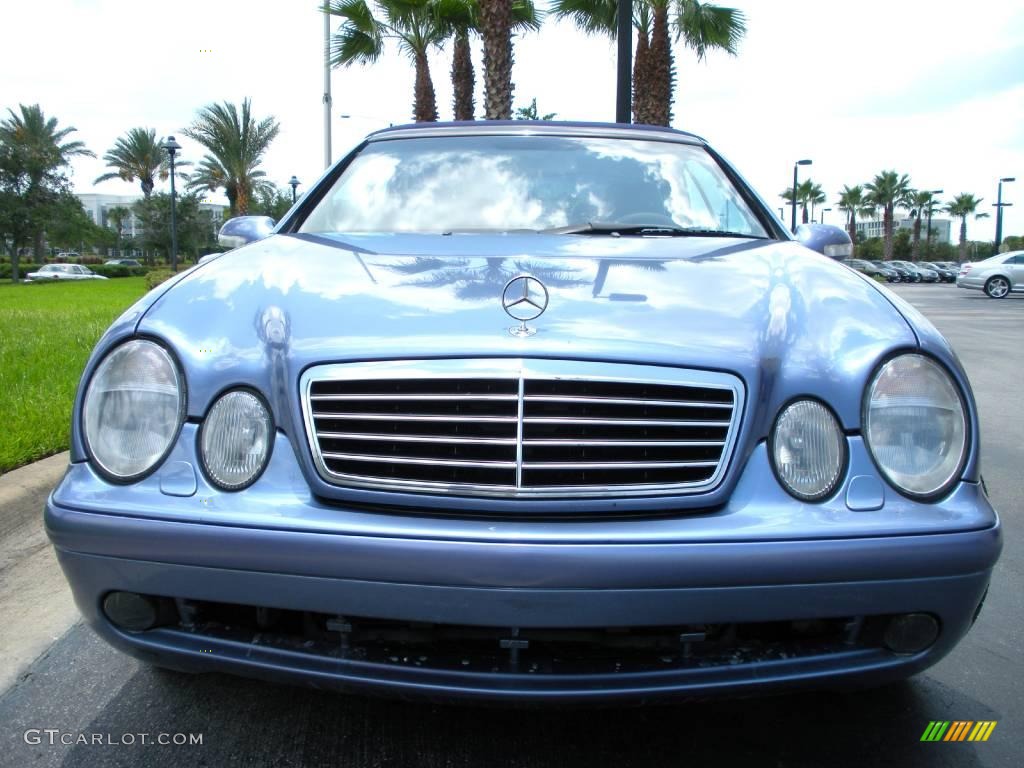 2000 CLK 430 Cabriolet - Quartz Blue Metallic / Ash photo #3