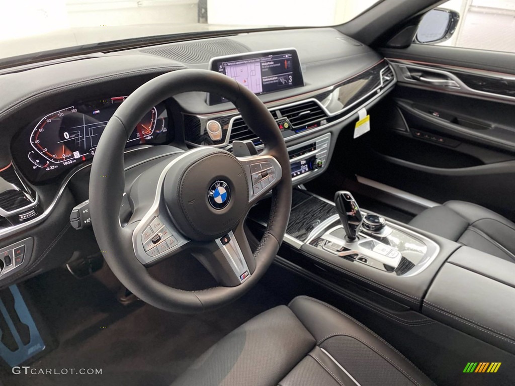Black Interior 2022 BMW 7 Series 750i xDrive Sedan Photo #141955838