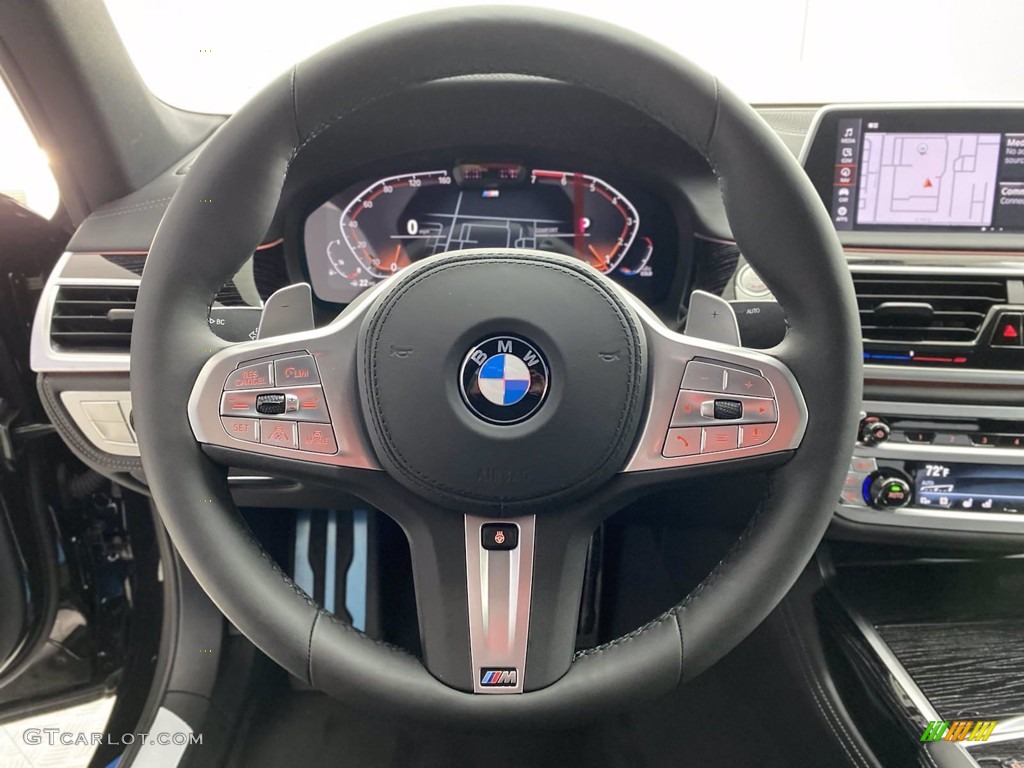 2022 BMW 7 Series 750i xDrive Sedan Black Steering Wheel Photo #141955895