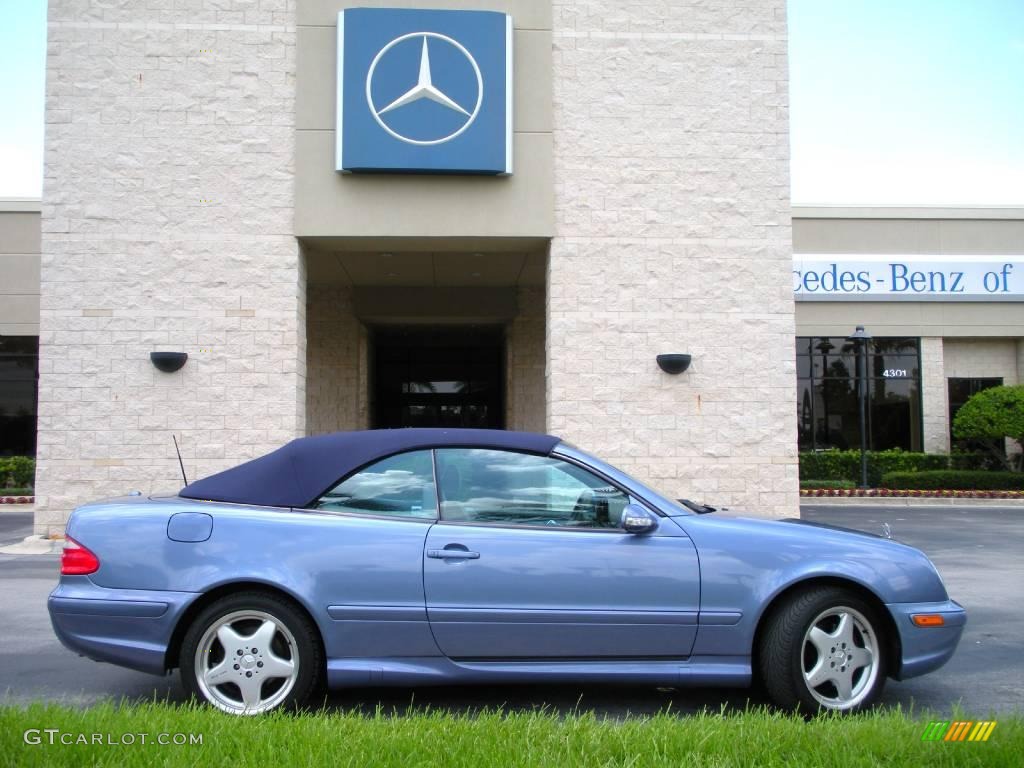 2000 CLK 430 Cabriolet - Quartz Blue Metallic / Ash photo #5