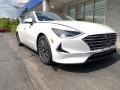 Hyper White 2021 Hyundai Sonata Limited Hybrid