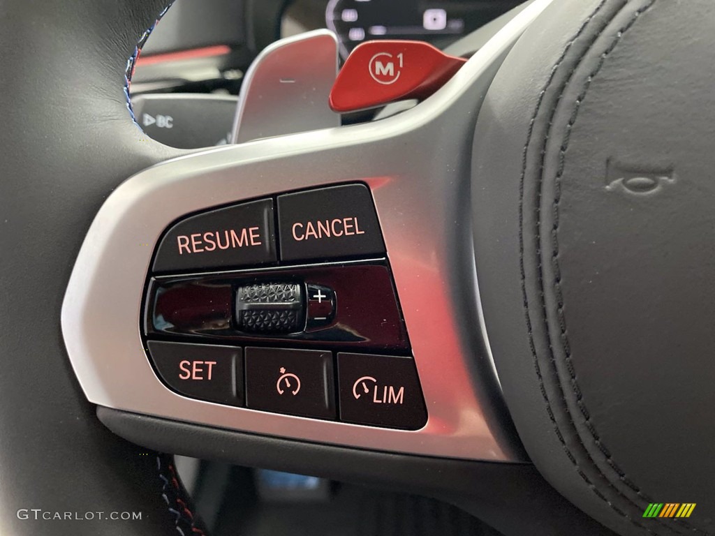 2021 BMW M5 Sedan Black Steering Wheel Photo #141956672