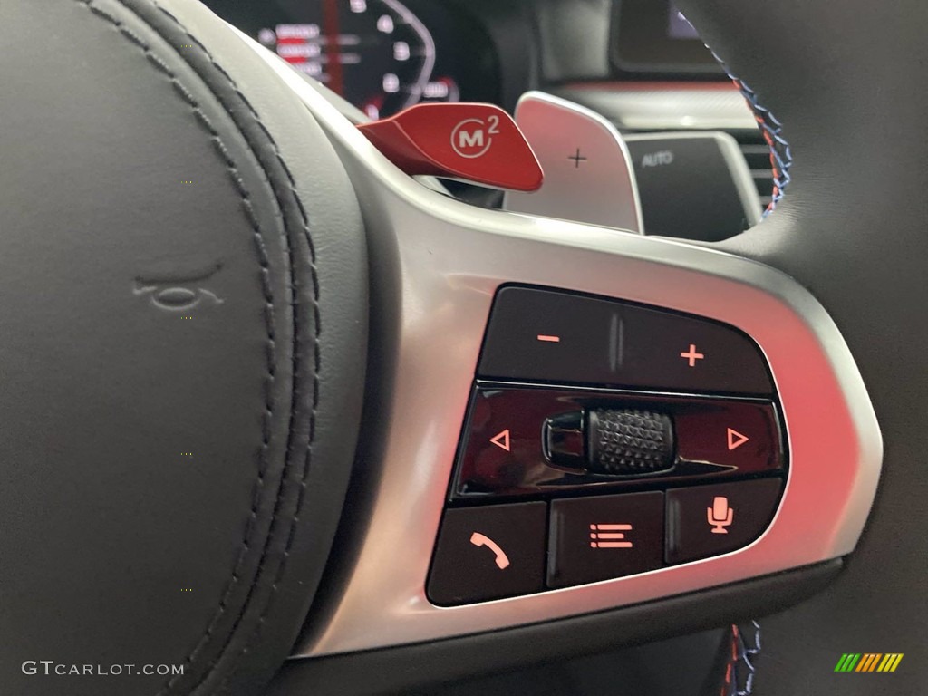 2021 BMW M5 Sedan Black Steering Wheel Photo #141956696