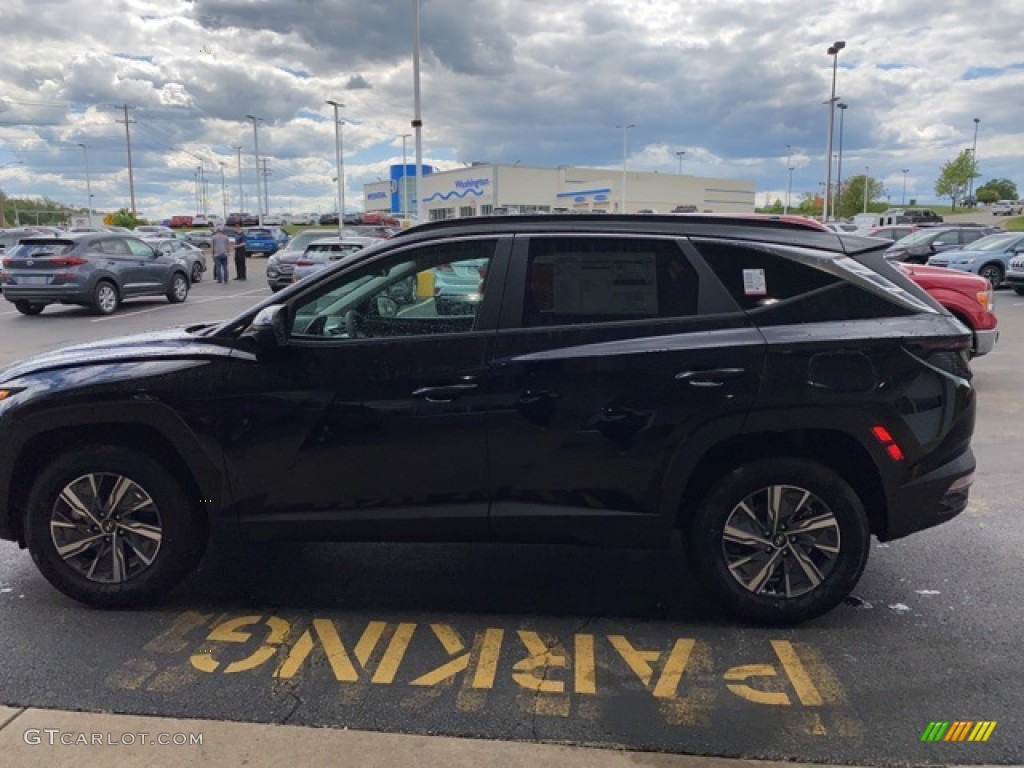 2022 Tucson Blue Hybrid AWD - Phantom Black / Black photo #5