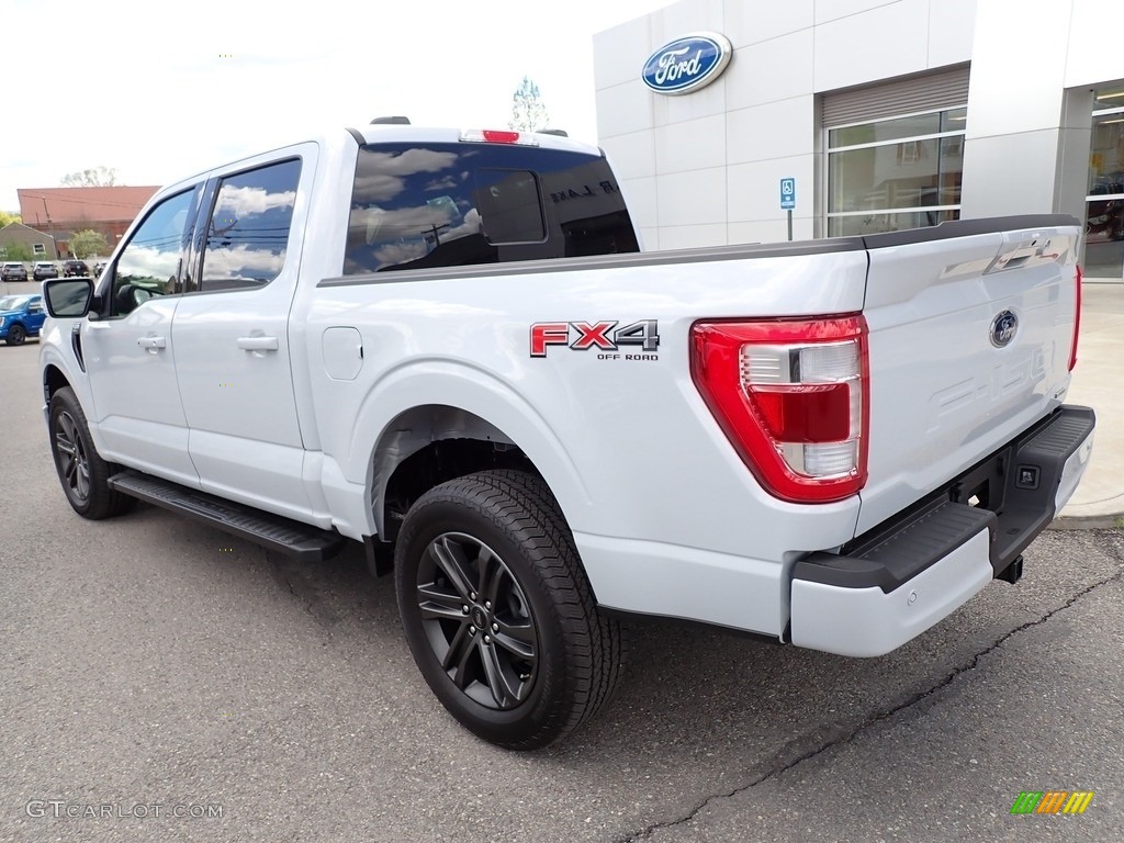 2021 F150 Lariat SuperCrew 4x4 - Space White / Black photo #3