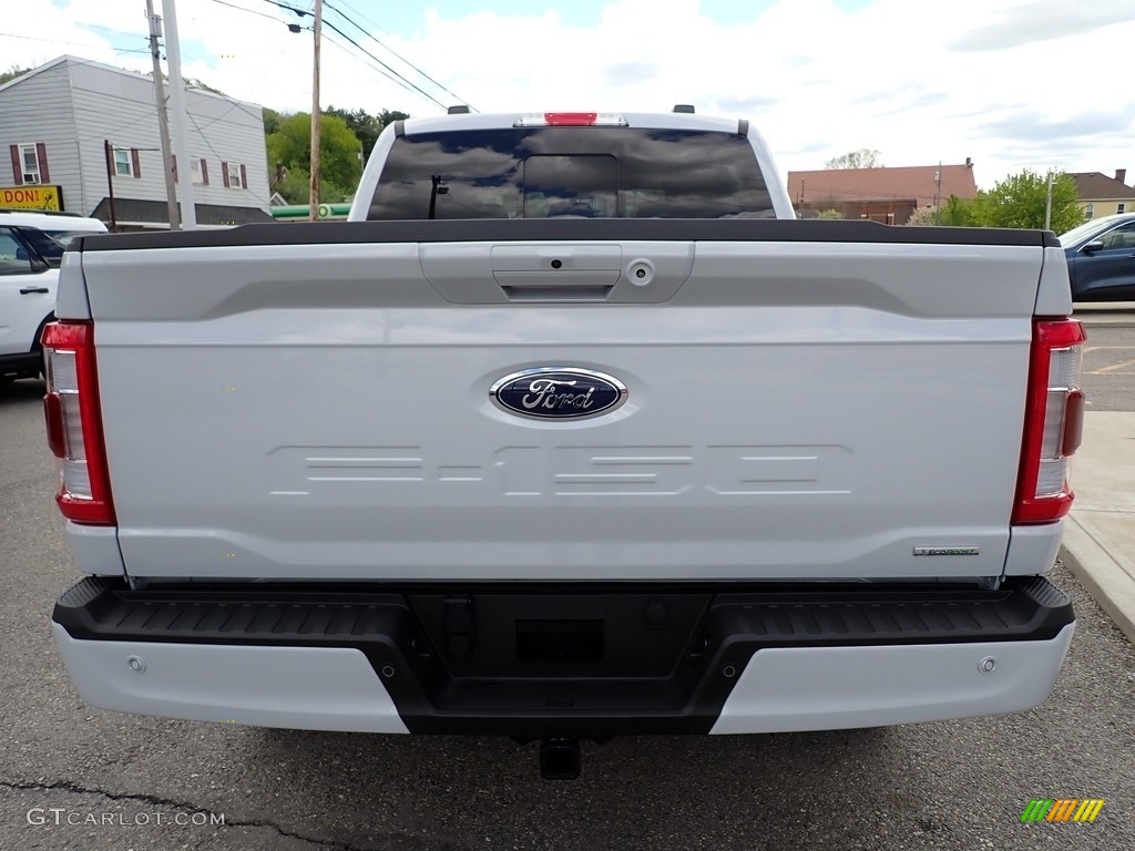 2021 F150 Lariat SuperCrew 4x4 - Space White / Black photo #4