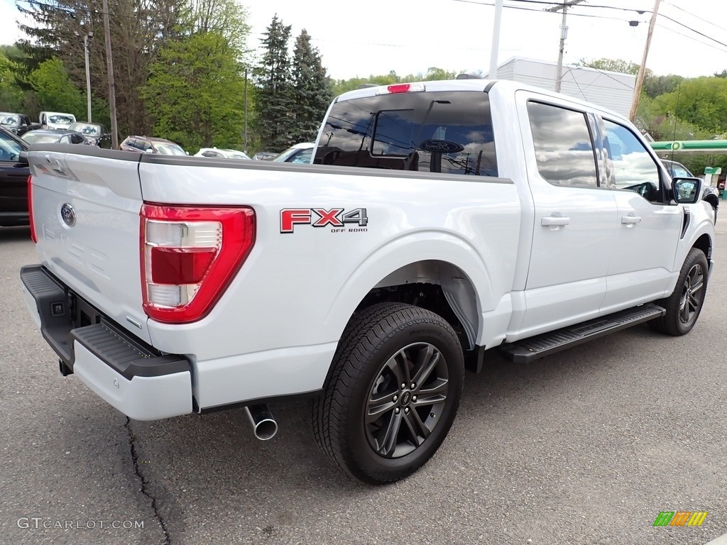 2021 F150 Lariat SuperCrew 4x4 - Space White / Black photo #5
