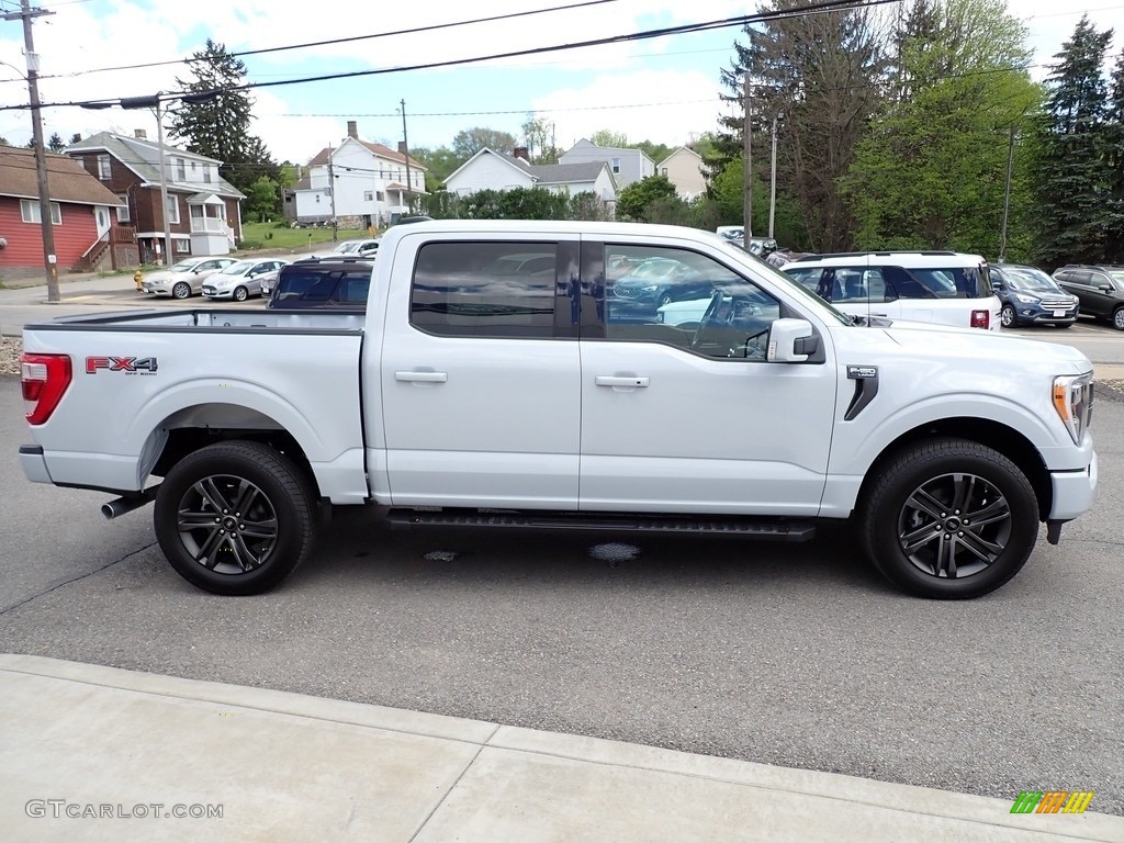 2021 F150 Lariat SuperCrew 4x4 - Space White / Black photo #6