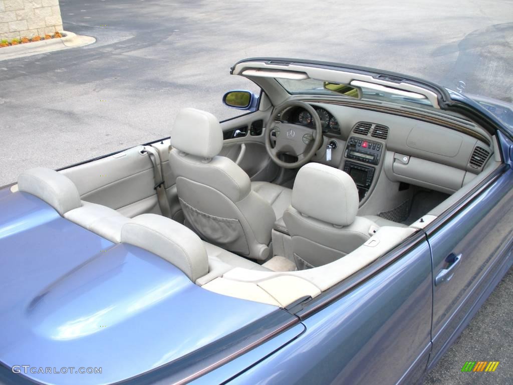 2000 CLK 430 Cabriolet - Quartz Blue Metallic / Ash photo #11