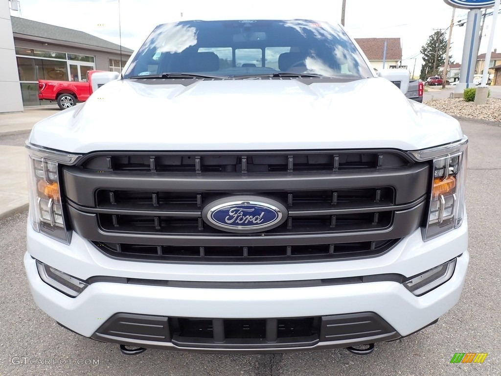 2021 F150 Lariat SuperCrew 4x4 - Space White / Black photo #8