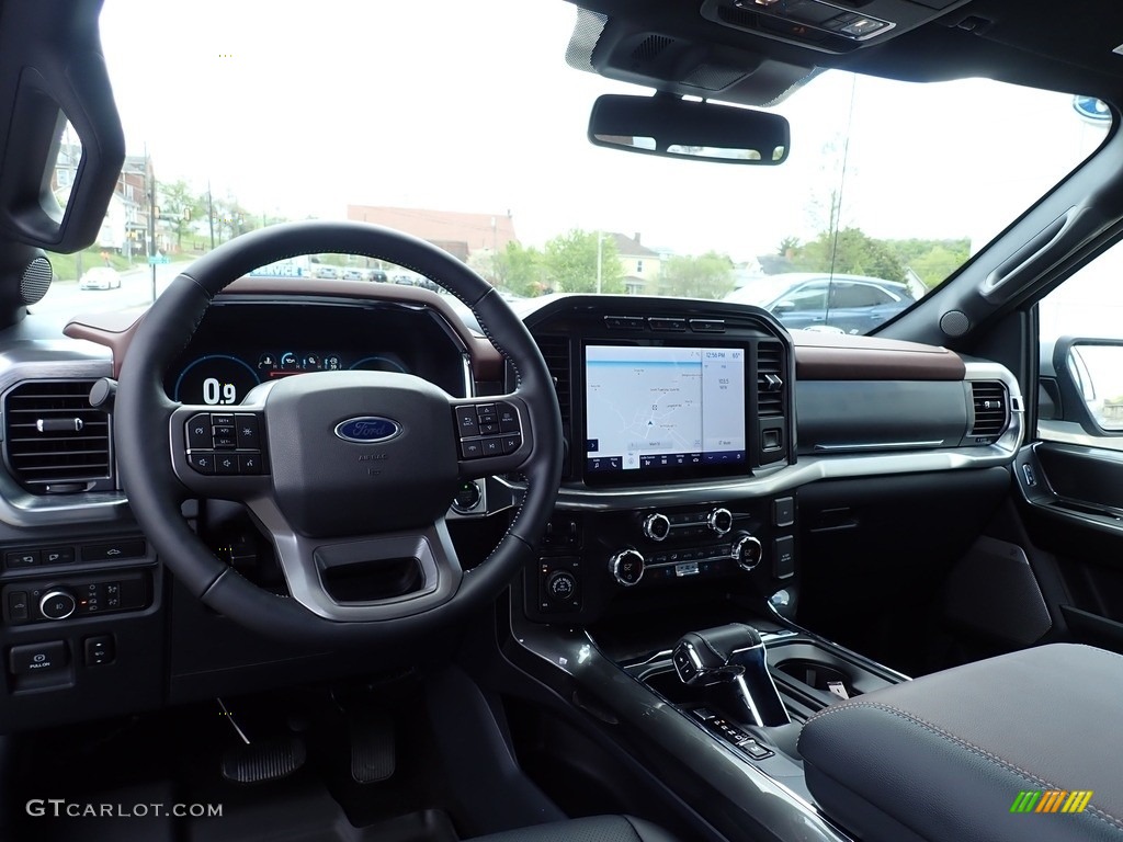 2021 F150 Lariat SuperCrew 4x4 - Space White / Black photo #12
