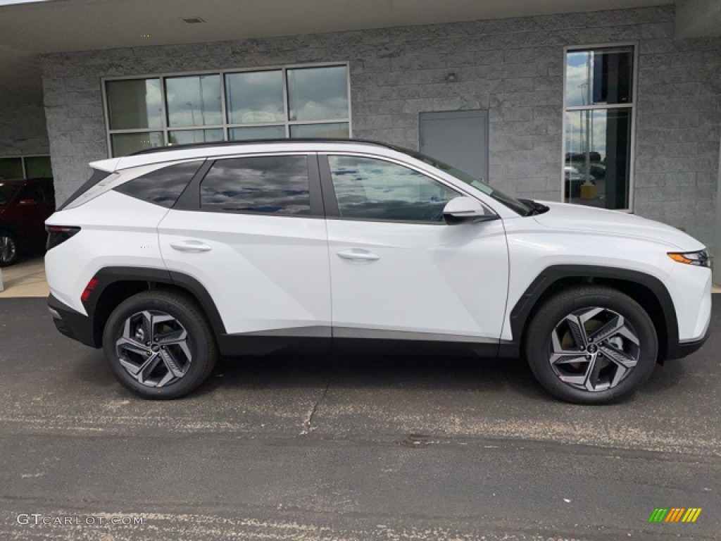 Quartz White 2022 Hyundai Tucson SEL Convienience Hybrid AWD Exterior Photo #141957848