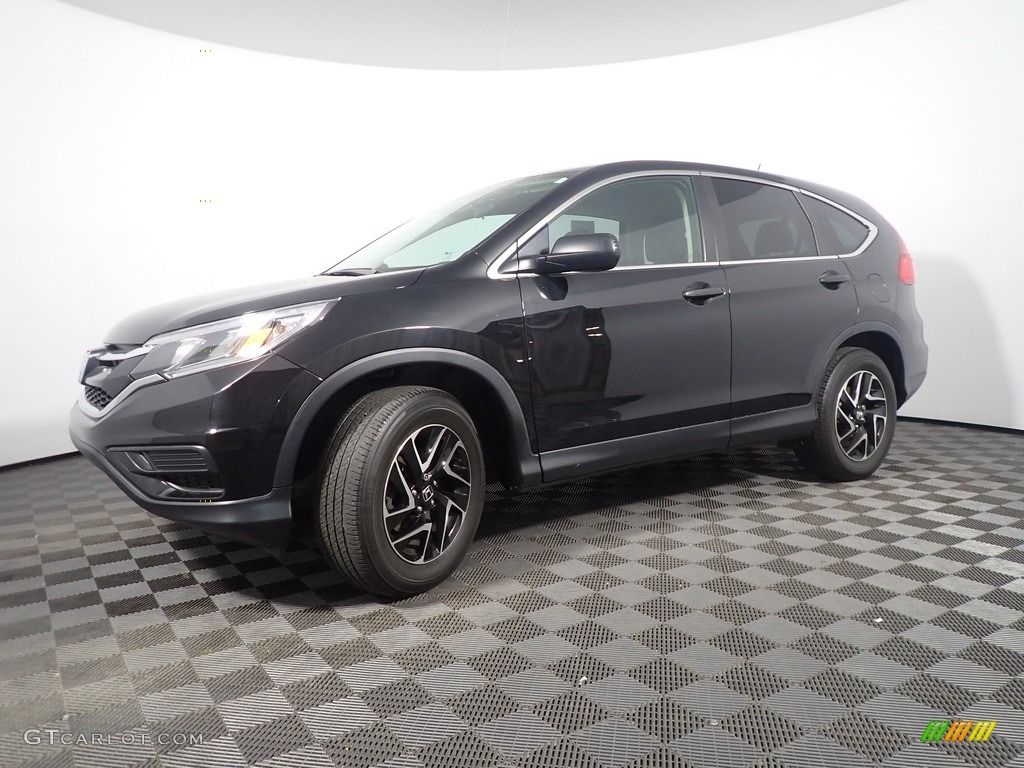 2016 CR-V SE AWD - Crystal Black Pearl / Black photo #8