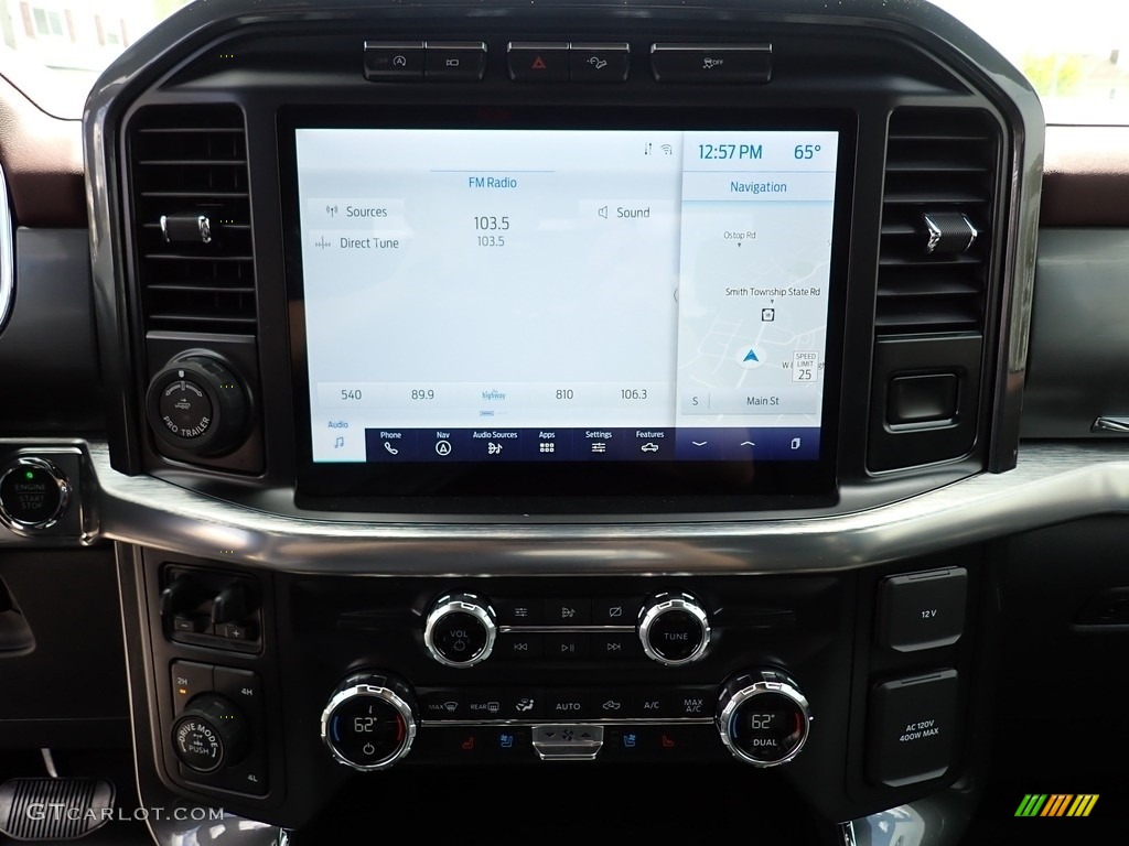 2021 F150 Lariat SuperCrew 4x4 - Space White / Black photo #20