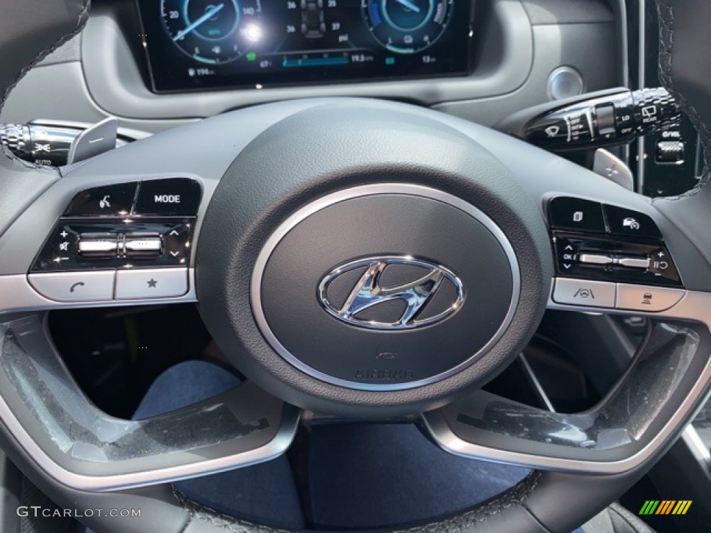 2022 Hyundai Tucson SEL Convienience Hybrid AWD Black Steering Wheel Photo #141958022