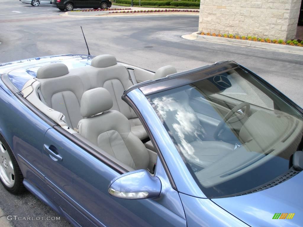 2000 CLK 430 Cabriolet - Quartz Blue Metallic / Ash photo #12