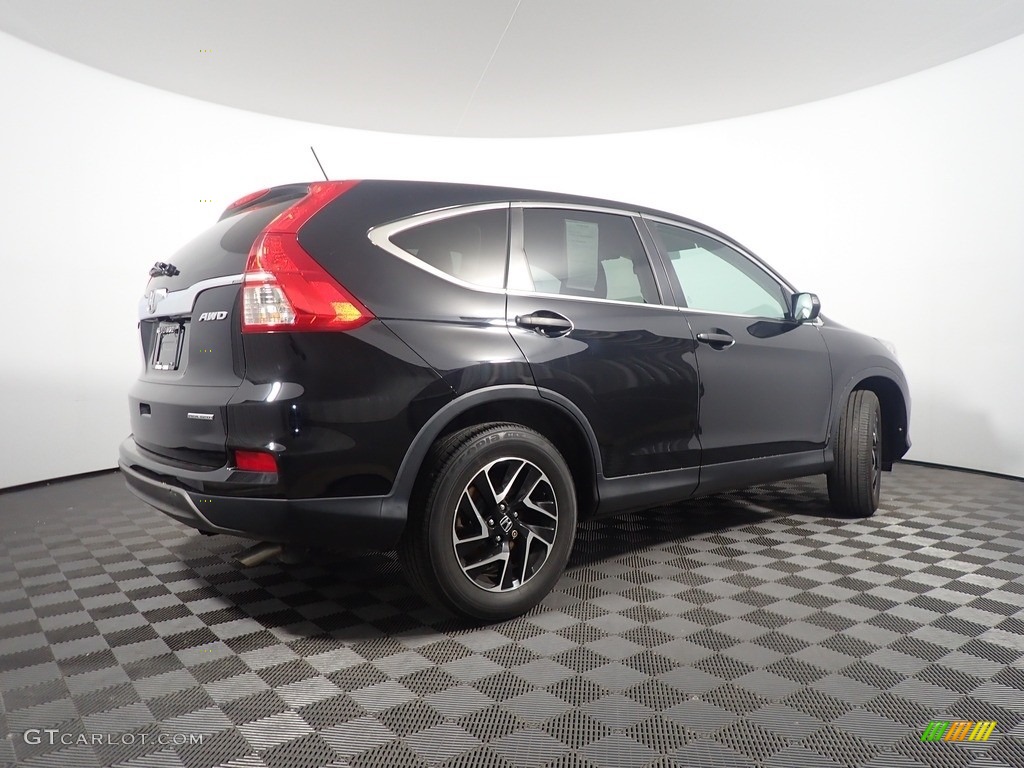 2016 CR-V SE AWD - Crystal Black Pearl / Black photo #15