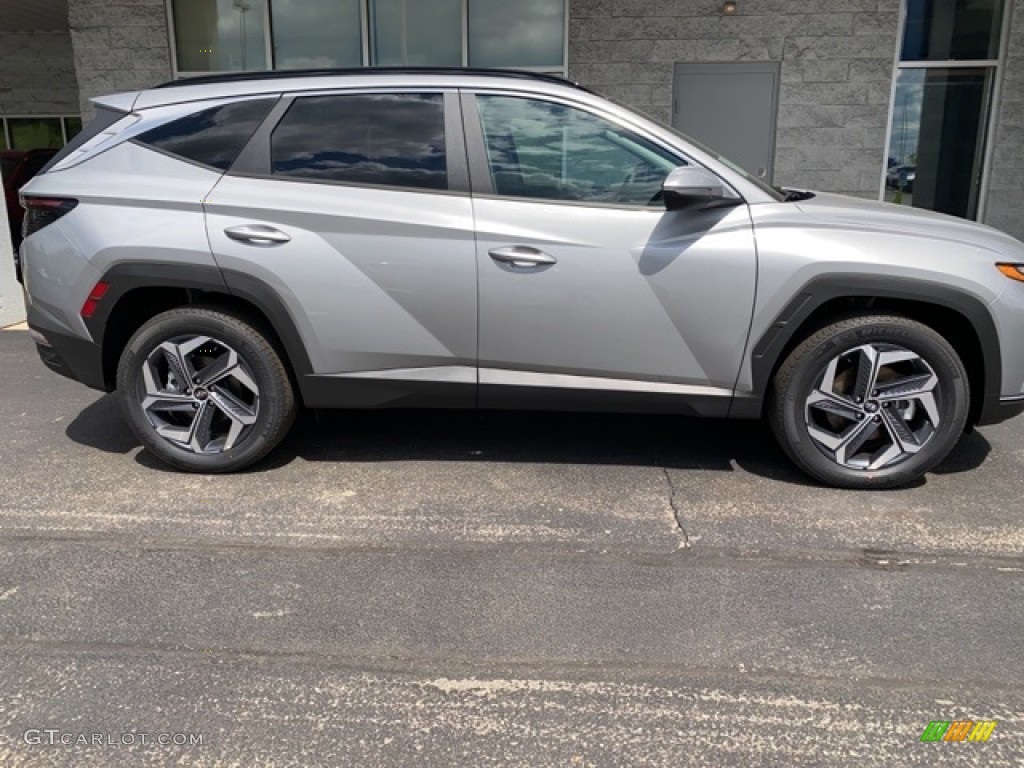 Shimmering Silver 2022 Hyundai Tucson SEL Convienience Hybrid AWD Exterior Photo #141958172