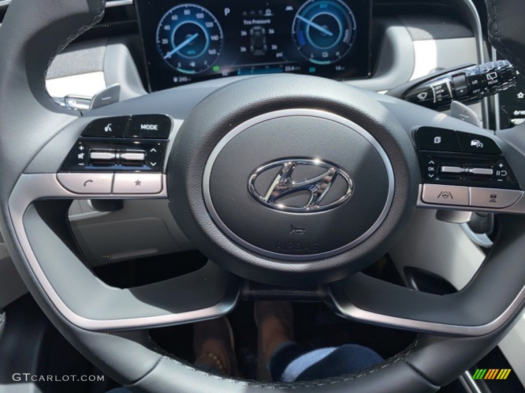2022 Hyundai Tucson SEL Convienience Hybrid AWD Gray Steering Wheel Photo #141958343
