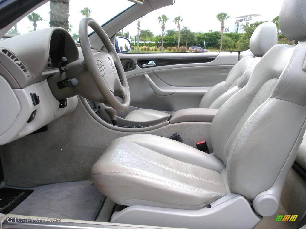 2000 CLK 430 Cabriolet - Quartz Blue Metallic / Ash photo #16