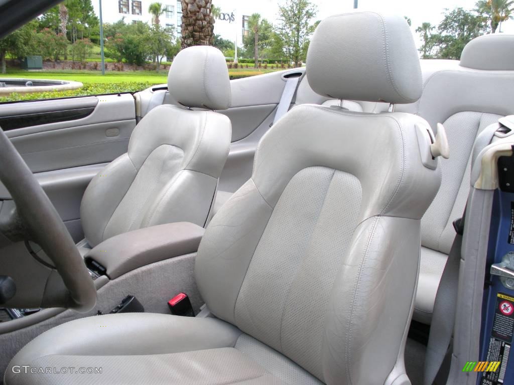 2000 CLK 430 Cabriolet - Quartz Blue Metallic / Ash photo #17
