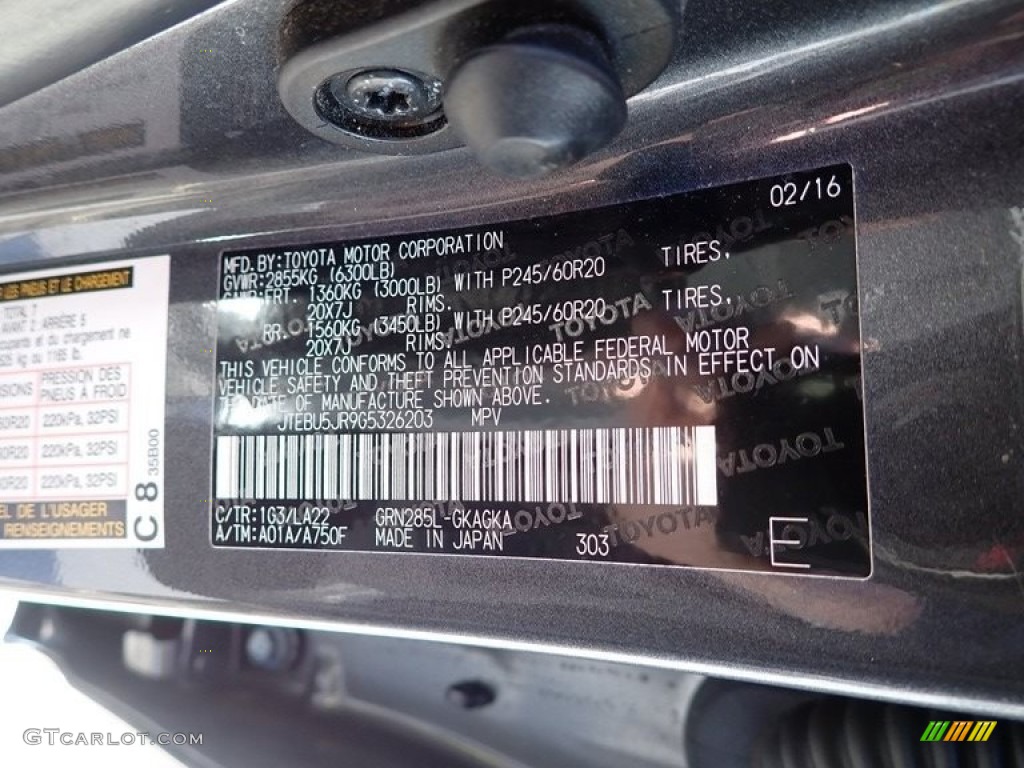 2016 4Runner Limited 4x4 - Magnetic Gray Metallic / Black photo #28