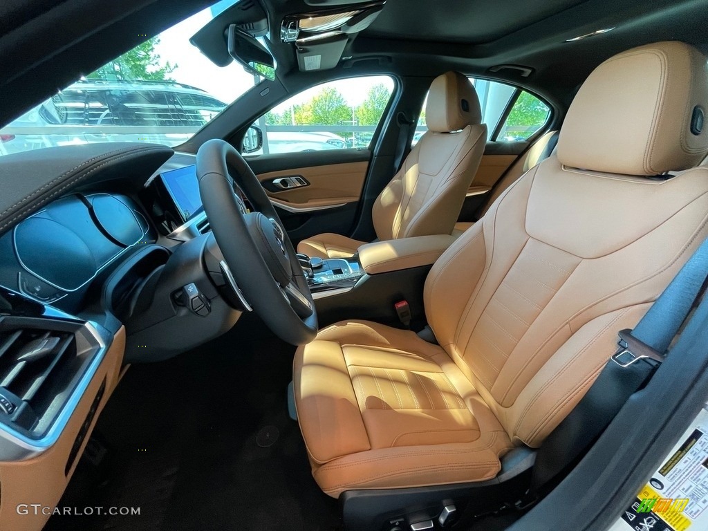 Cognac Interior 2021 BMW 3 Series 330i xDrive Sedan Photo #141959435