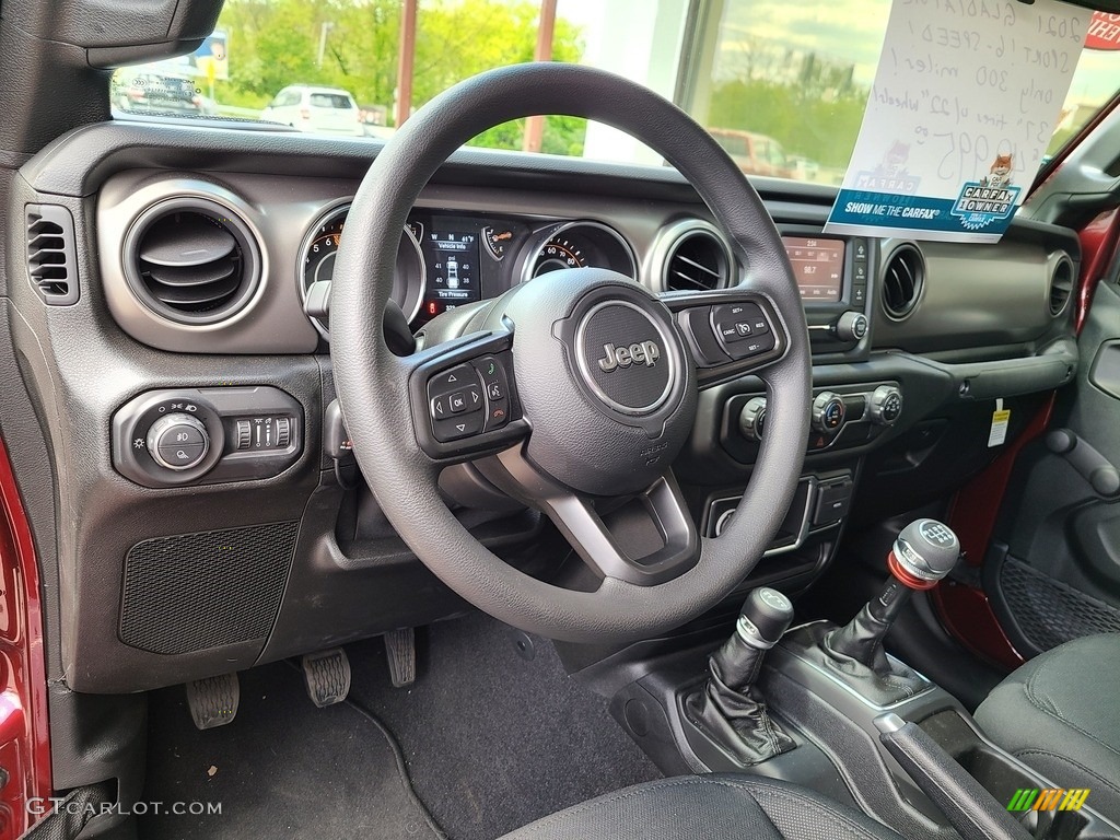 2021 Jeep Gladiator Sport 4x4 Black Dashboard Photo #141960518
